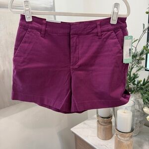 LILA RYAN Susannah Chino Short in Eggplant